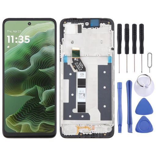 Motorola Moto G35 OEM LCD Screen Digitizer Assembly with Frame - 1