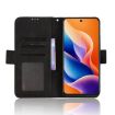 Leather Phone Case for TCL 605/60 SE: Skin Feel, Card Slots, Black - 6