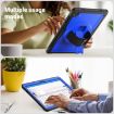 Samsung Galaxy Tab A9+ Honeycomb Grip Stand Tablet Case (Dark Blue) - 4