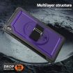 Galaxy Tab A9+ Honeycomb Grip Turntable Stand Case (Purple) - 2