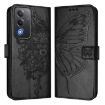 OPPO A5/A3 Pro 5G Embossed Butterfly Leather Case (Black) - 2