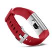 Smart Bracelet IP68 Waterproof Heart Rate Fitness Tracker (Red) - 3