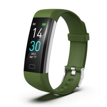 S5-4 Smart Bracelet Fitness Tracker, IP68 Waterproof, Army Green - 1