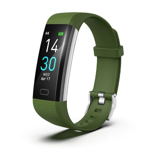 S5-4 Smart Bracelet Fitness Tracker, IP68 Waterproof, Army Green - 1