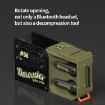 D MOOSTER D37 TWS Bluetooth Earphone Oil Barrel (Black Green) - 4