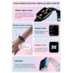 HD12 1.75" IP68 Waterproof Smart Watch, Blood Oxygen Monitor, Pink - 6