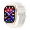 T98 2.04" IP68 Waterproof Bluetooth Smartwatch, Blood Oxygen Support (Beige) - 1