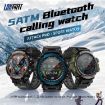LOKMAT ATTACK Pro 1.39" Smart Watch, BT Call, Health Monitor (Black Green) - 4