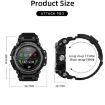 LOKMAT ATTACK Pro 1.39" BT5.1 Smart Watch, Health Monitor, Silver Black - 3