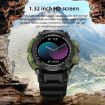 LOKMAT ATTACK Pro 1.32" BT5.1 Smartwatch, Health Monitor, Blue - 4