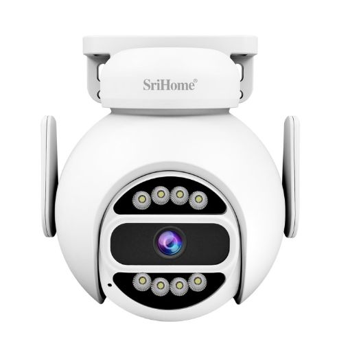 SriHome SH047 4MP WiFi HD Camera, IP66 Waterproof, Night Vision - 1
