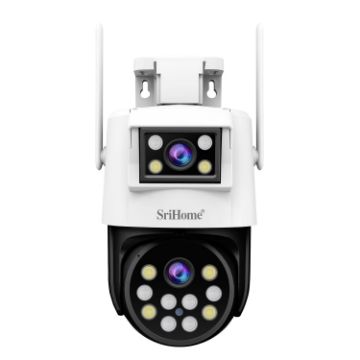 SriHome SH048 2MP Dual Lens Night Vision IP Camera (EU Plug) - 1