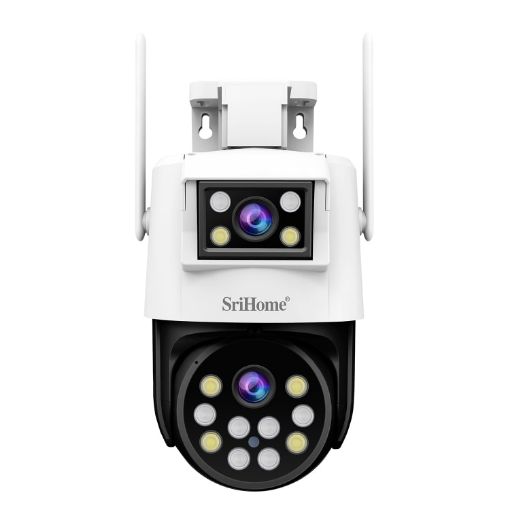 SriHome SH048 2MP Night Vision Dual Lens IP Camera (US Plug) - 1