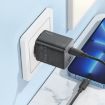 hoco N42 Elogiado PD45W Dual-port Type-C Charger, EU Plug, White - 5