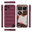 Nothing CMF Phone 2 Pro 5G Case Wine Red TPU + Flannel Shield - 3