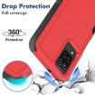 Samsung Galaxy A12 2 in 1 PC + TPU Phone Case, Red - 3