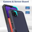 Samsung Galaxy A22 5G Dual Layer Phone Case (Dark Blue) - 5