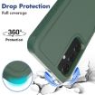 Samsung Galaxy A25 5G Phone Case, 2 in 1 PC + TPU, Dark Green - 3