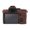 Sony ILCE7RM5/A7R5 Coffee Litchi Silicone Protective Case - 3