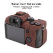 Sony ILCE7RM5/A7R5 Coffee Litchi Silicone Protective Case - 6