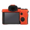 Sony ILCE7RM5/A7R5 Litchi Texture Silicone Case (Orange) - 3