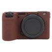 Sony ILCE-6700/A6700 Litchi Texture Silicone Case (Coffee) - 2