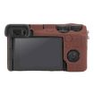 Sony ILCE-6700/A6700 Litchi Texture Silicone Case (Coffee) - 3