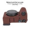 Sony ILCE-6700/A6700 Litchi Texture Silicone Case (Coffee) - 5