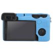 Sony ILCE-6700/A6700 Blue Litchi Silicone Protective Case - 3