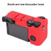 Red Litchi Texture Soft Silicone Case for Sony ILCE-6700/A6700 - 6
