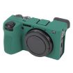 Green Litchi Texture Silicone Case for Sony ILCE-6700/A6700 - 1