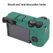 Green Litchi Texture Silicone Case for Sony ILCE-6700/A6700 - 6
