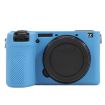 Sony ILCE-6700/A6700 Blue Glossy Silicone Protective Case - 2