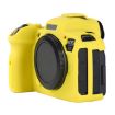 Canon EOS R6 Mark II Yellow Litchi Texture Silicone Case - 1