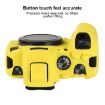 Canon EOS R6 Mark II Yellow Litchi Texture Silicone Case - 5