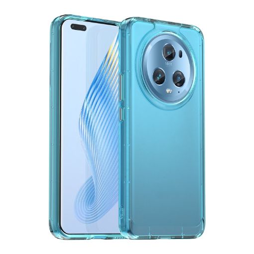 Honor Magic5 Pro Candy Series Transparent Blue TPU Case - 1