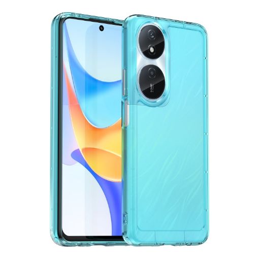 For Honor Play 50 Plus TPU Case - Candy Series Transparent Blue - 1