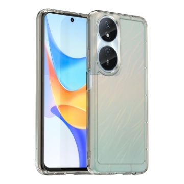 For Honor X7b 4G TPU Phone Case Transparent Grey - 1