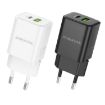 BOROFONE BN14 Royal PD30W Charger, EU Plug, Type-C + QC3.0, Black - 2
