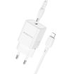 BOROFONE BN13 PD30W Charger with Type-C to 8 Pin Cable, EU Plug - 1