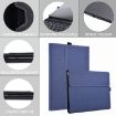 Dark Blue Cloth Texture Protective Case for Surface Pro 10 - 6