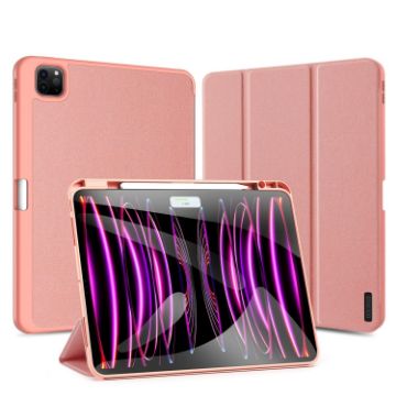 Dux Ducis Domo Series Pink Cloth Leather Case for iPad Pro 13 2024 - 1
