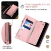 Moto G86 Power ESEBLE Retro Frosted RFID Leather Case (Rose Gold) - 5