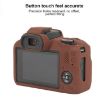 Canon EOS R100 Litchi Texture Silicone Case (Coffee) - 4