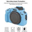 Canon EOS R100 Blue Glossy Soft Silicone Protective Case - 3