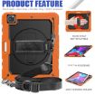 iPad Pro 13 2024 Protective Case Silicone Hybrid (Orange+Black) - 4