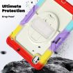 iPad Pro 13 2024 Silicone Hybrid PC Rainbow Red Case - 3
