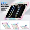 iPad Pro 13 2024 Rainbow Pink Silicone Hybrid Protective Case - 4