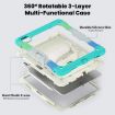 iPad Pro 13 2024 Silicone Hybrid Protective Case (Rainbow Blue) - 5