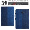 Samsung Galaxy Tab A 10.1 T580 Leather Case (Embossed, Blue) - 6